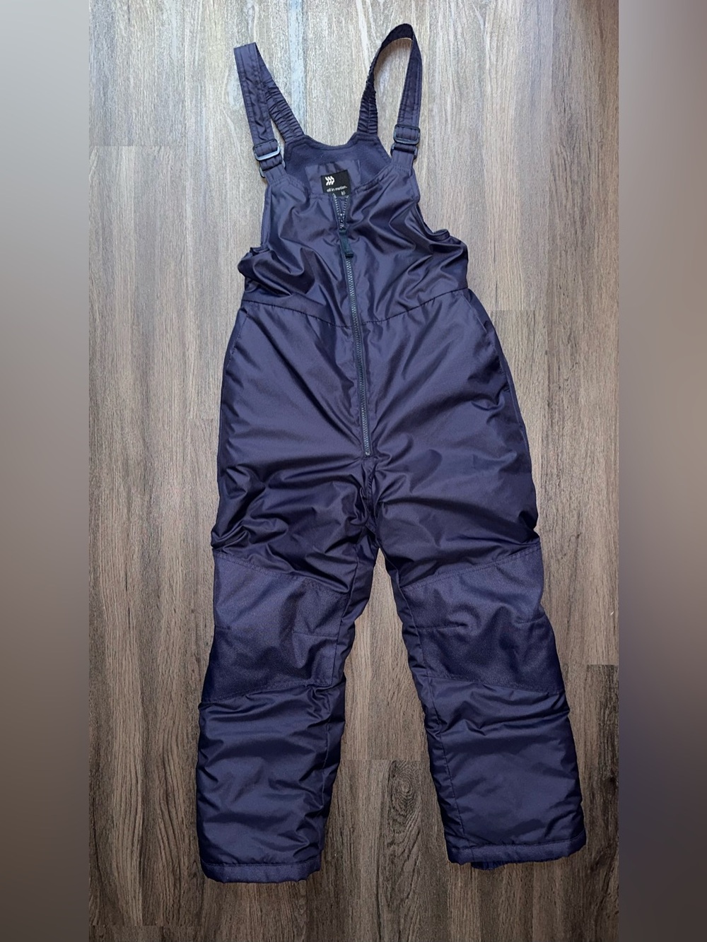 Snow Bibs Kids Navy Blue Insulated - Size Large